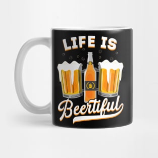 Life Is Beertiful Beer Lover Gift Mug